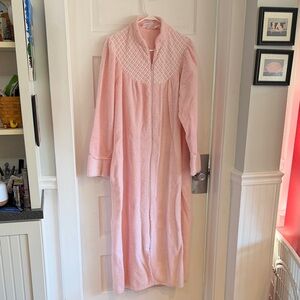 Women's Pink Quilted Long Coat